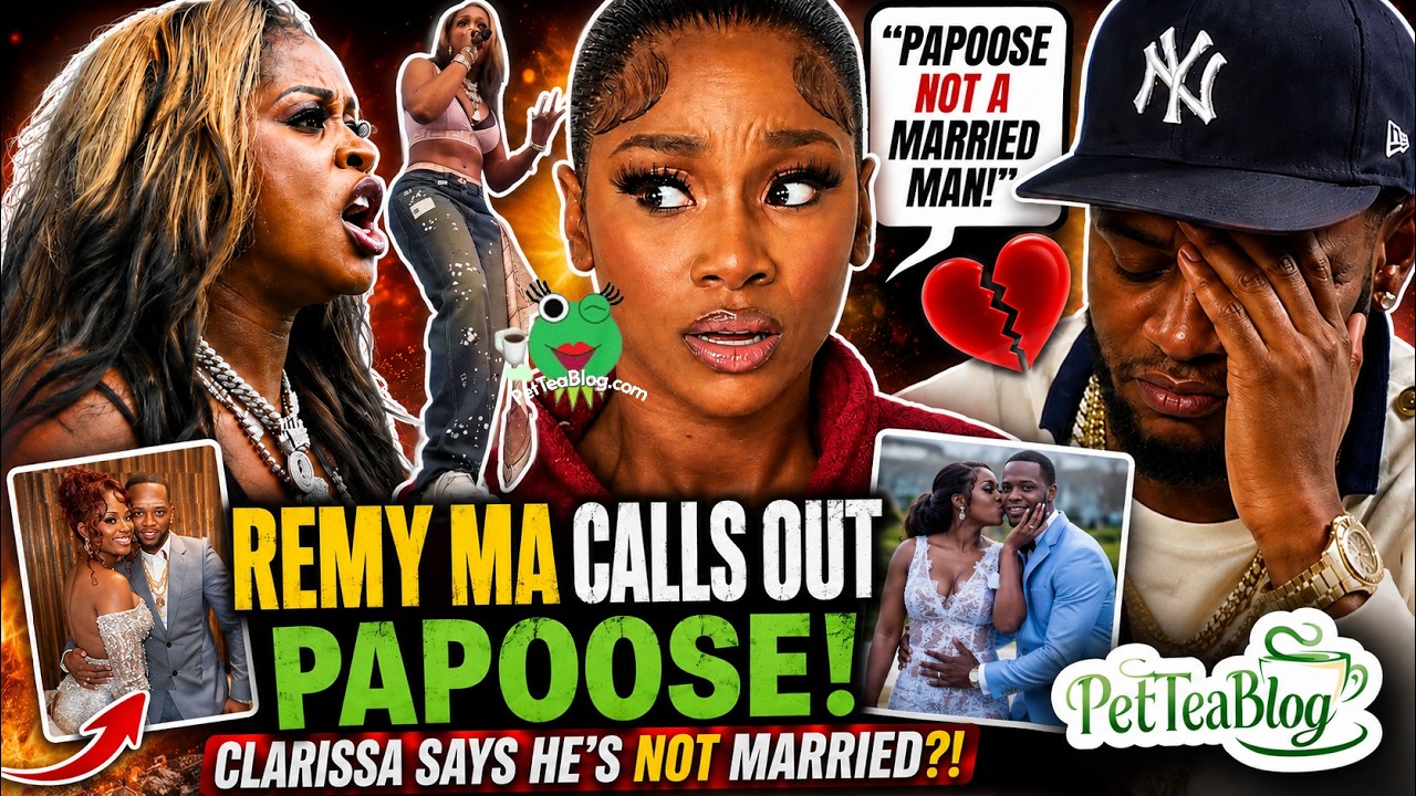 Remy Ma РАСКРЫВАЕТ Papoose после того, как его &laquo;любовница&raquo; Клэресса заявила, что он НЕ женат ❌ ПО...
