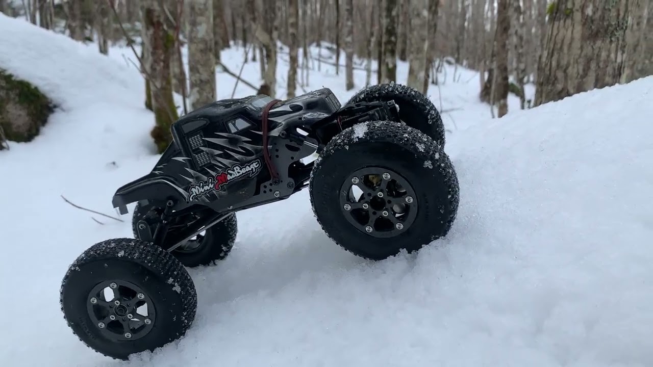 Pin Tires On Icy Snow Unedited Not Bad