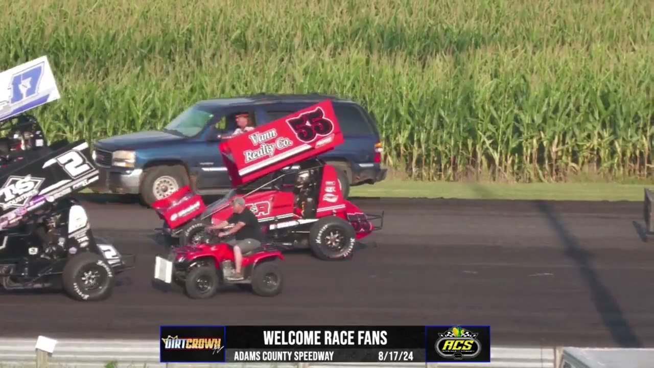 REPLAY 8 17 24 Malvern Bank 360 Sprint Cars at Adams County Speedway