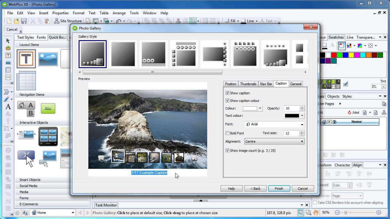 Serif WebPlus X8 Tutorial - Photo Galleries