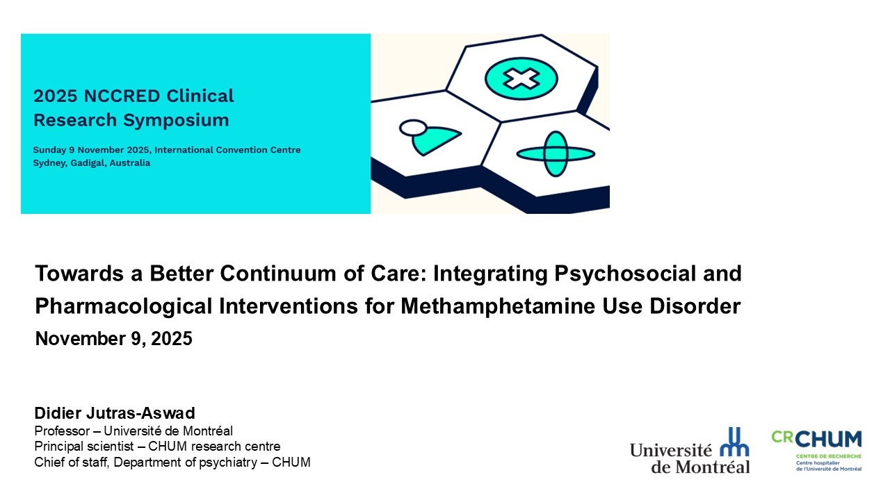 Integrating psychosocial and pharmacological interventions for methamphetamine use disorder