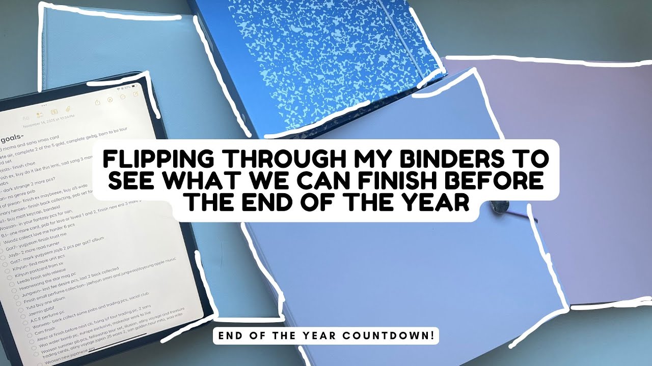 Flipping Through My Binders Before the End of the Year- what else can we finish??