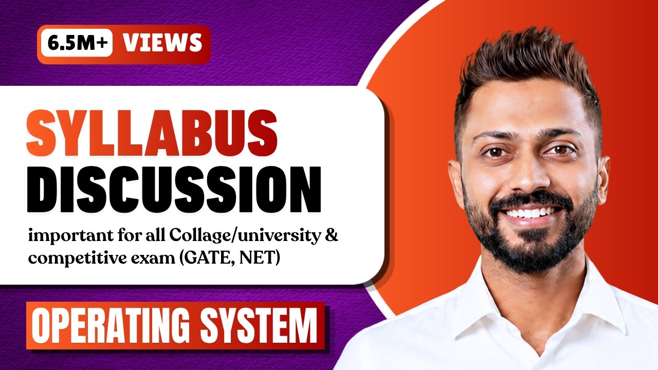 Lec-0:Operating System Syllabus Discussion for all College/University & Competitive exams (GATE,NET)