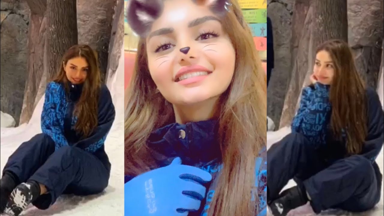 هيفاء حسوني تروح تزلج في الثلج بمول دبي