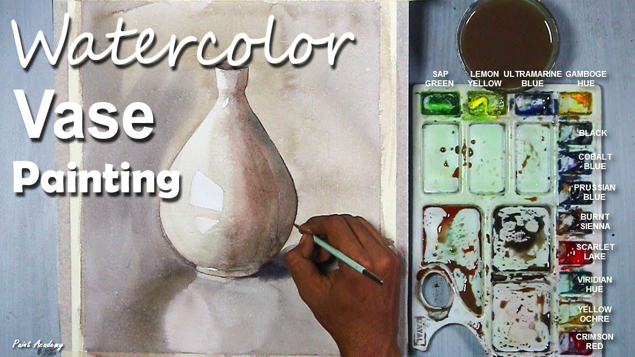 Vase Painting | Still Life in Watercolor