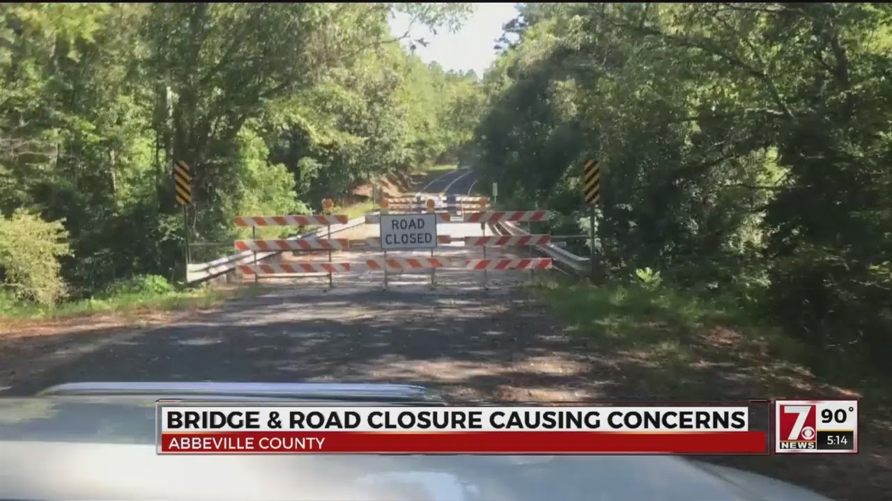 First responders impacted by bridge closure in Abbeville County