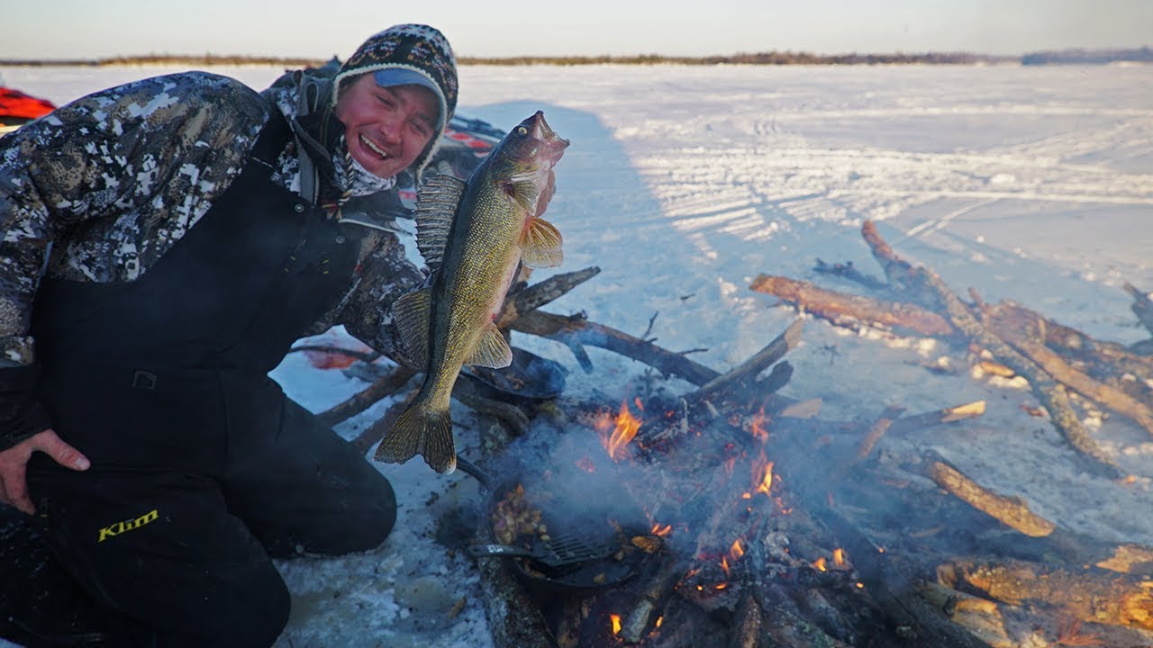 ULTIMATE Ice Fishing Catch and Cook!!!