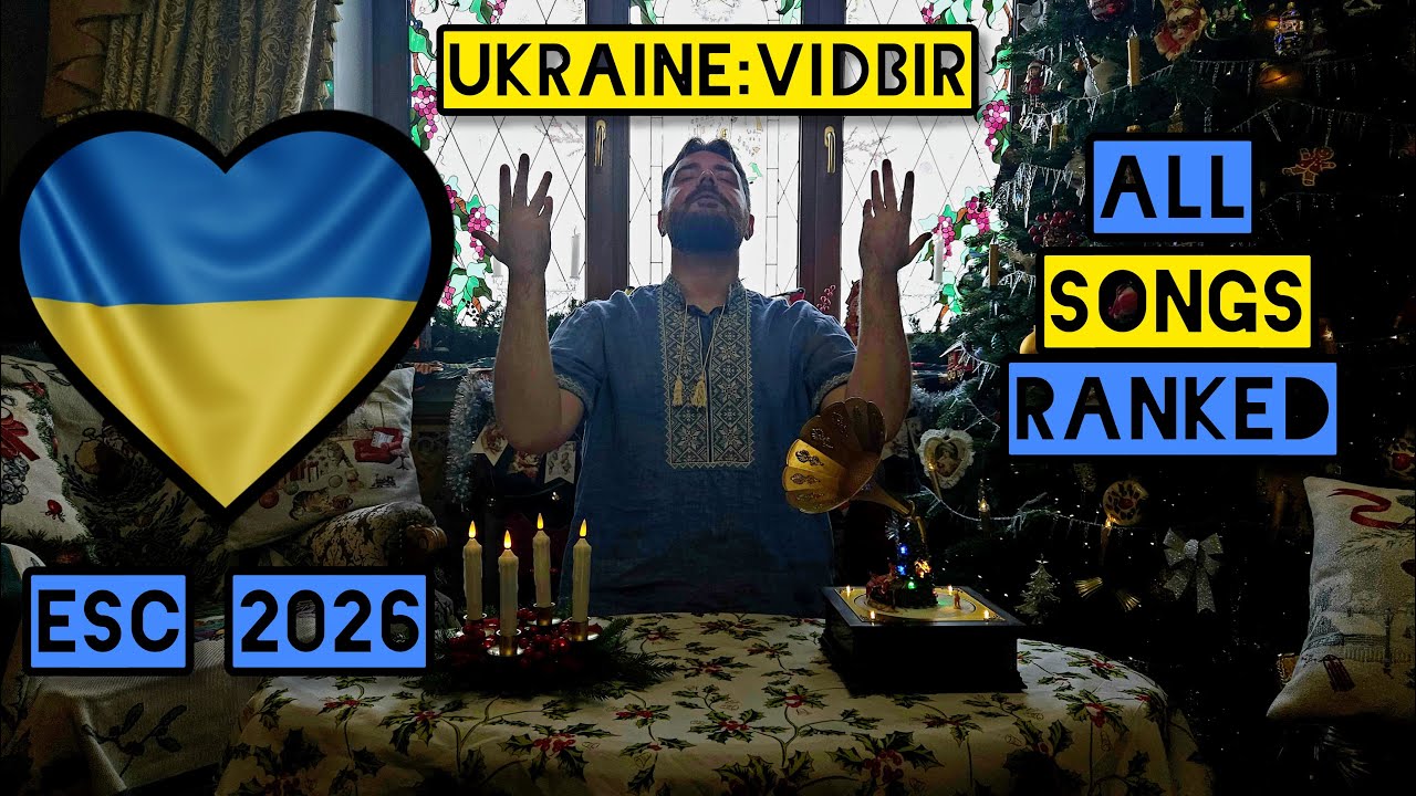 Vidbir 2026 - Ukrainian National Selection for Eurovision - listening & ranking by Nowmanco