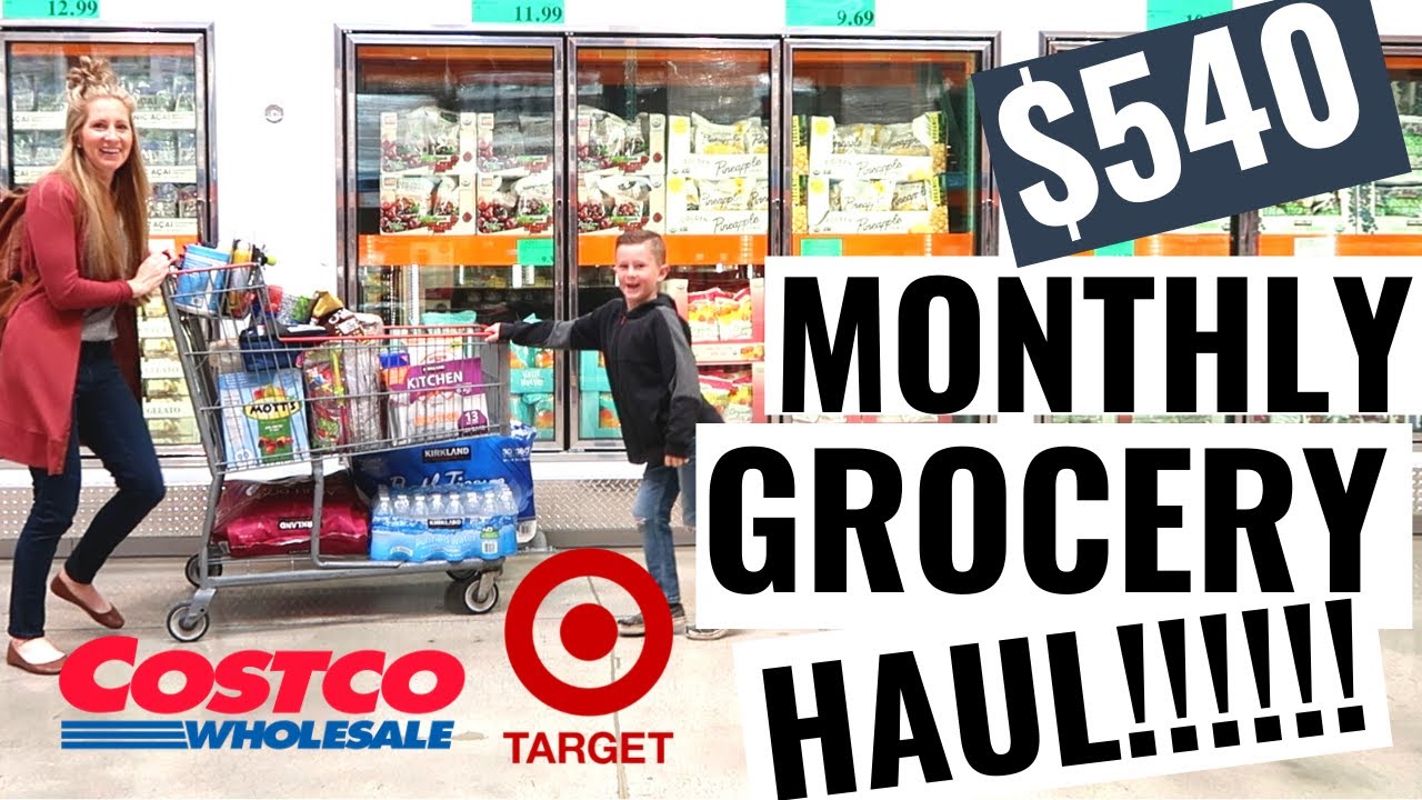 $540 MONTHLY GROCERY HAUL | SHOPPING FOR MY FAMILY OF 5 FOR ONE WHOLE MONTH!