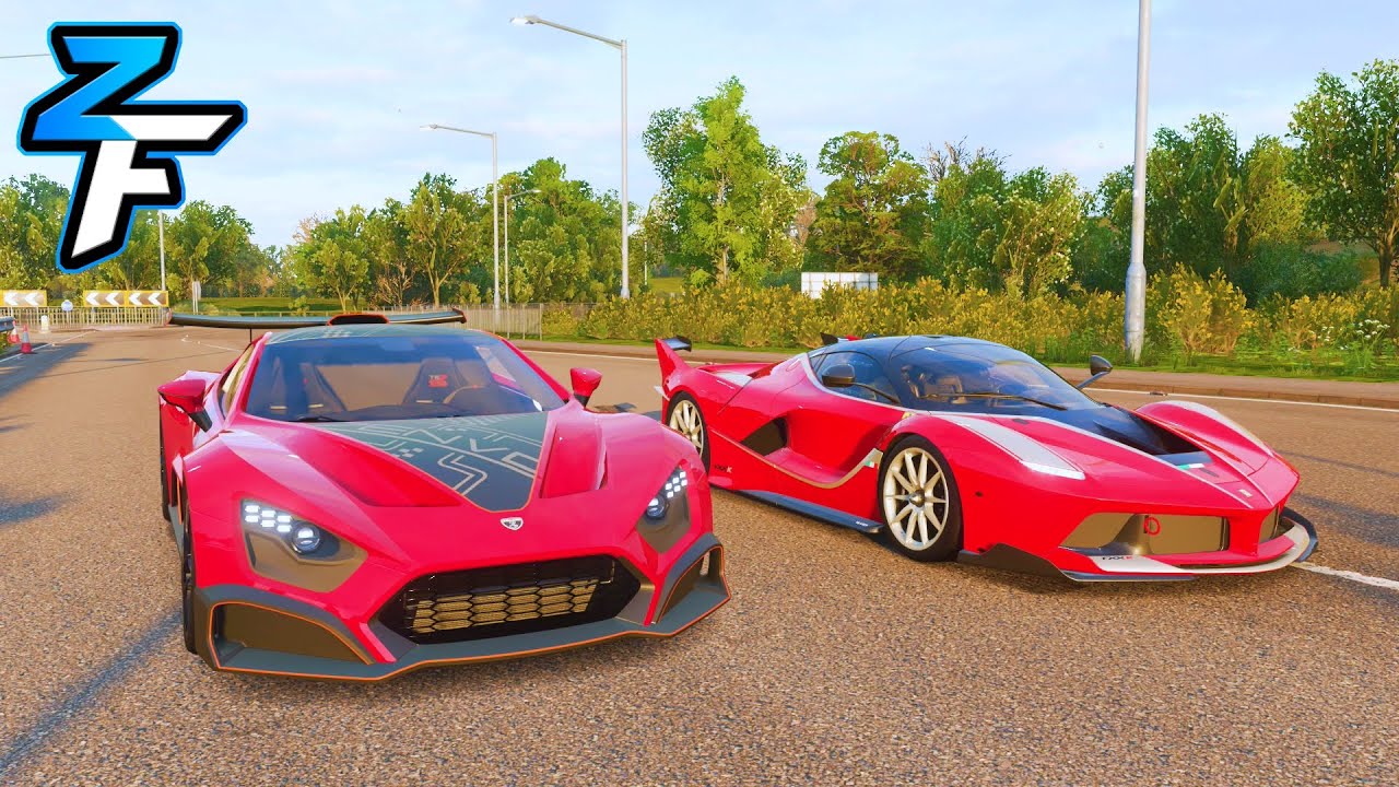 Ferrari FXX K vs Zenvo TSR-S Drag Race | Forza Horizon 4