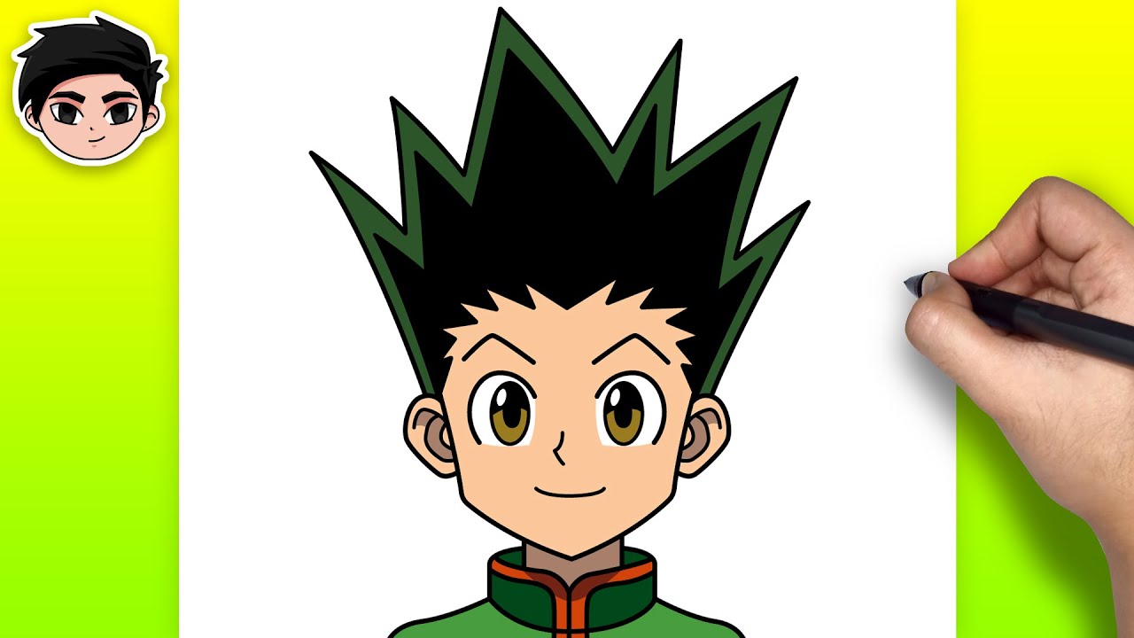 How to Draw GON FREECSS from Hunter x Hunter | Easy Step-by-Step