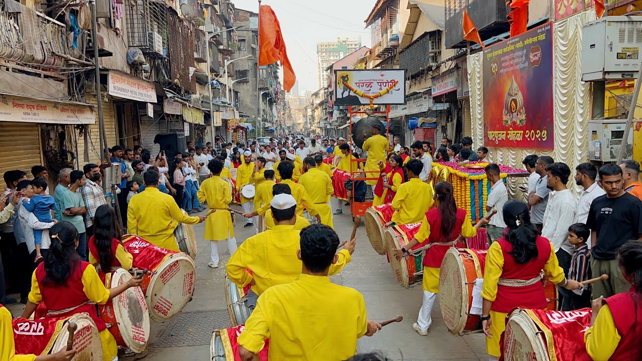 Parel Puneri Dhol Tasha Pathak,Mumbai | Kumbhar Wadya Cha Maghi Ganesh Padya Poojan 2025 