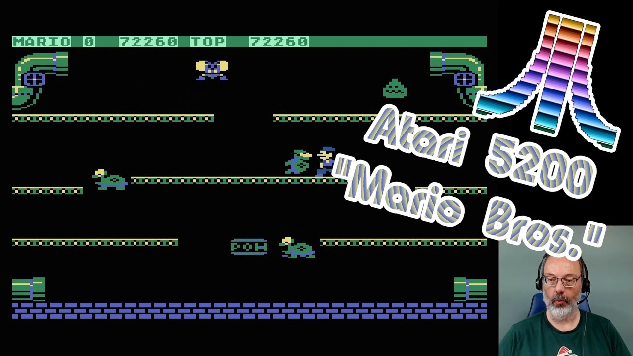 Atari 5200 Game Play, Mario Bros