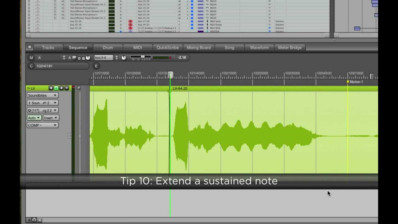10 Power Tips for editing in DP's Sequence Editor