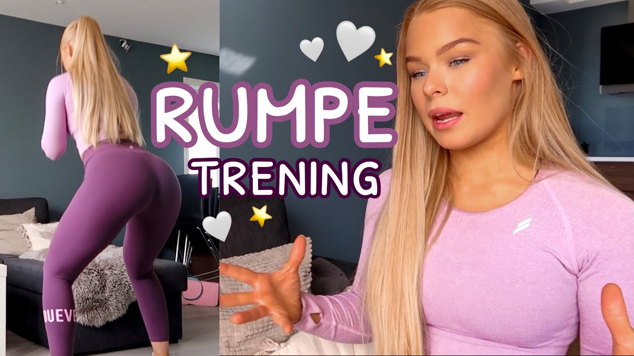 FÅ STØRRE RUMPE HJEMMEFRA - Full treningsøkt for å bygge glutes UTEN utstyr! (HARD ØKT)