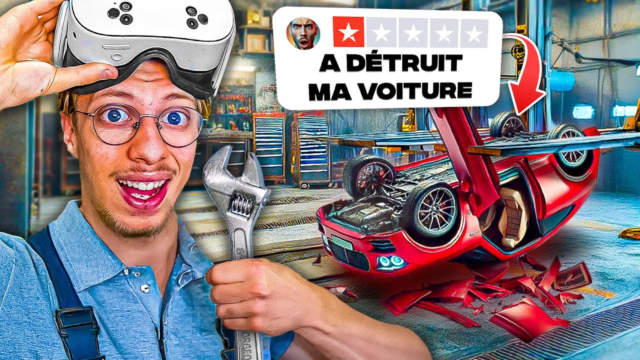 Le PIRE Garagiste de tous les temps... (j'ai cassé les voitures | Job Simulator)
