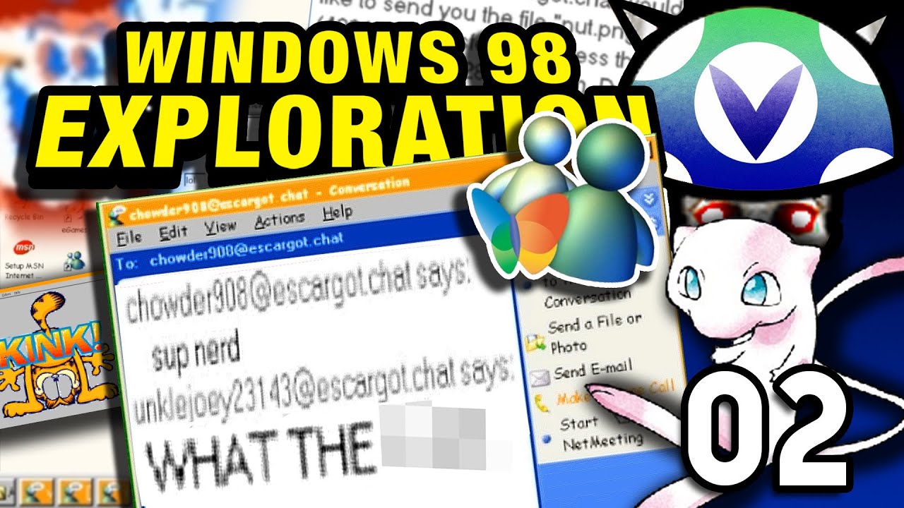 [Vinesauce] Joel - Windows 98 Exploration: MSN Messenger ( Part 2 )