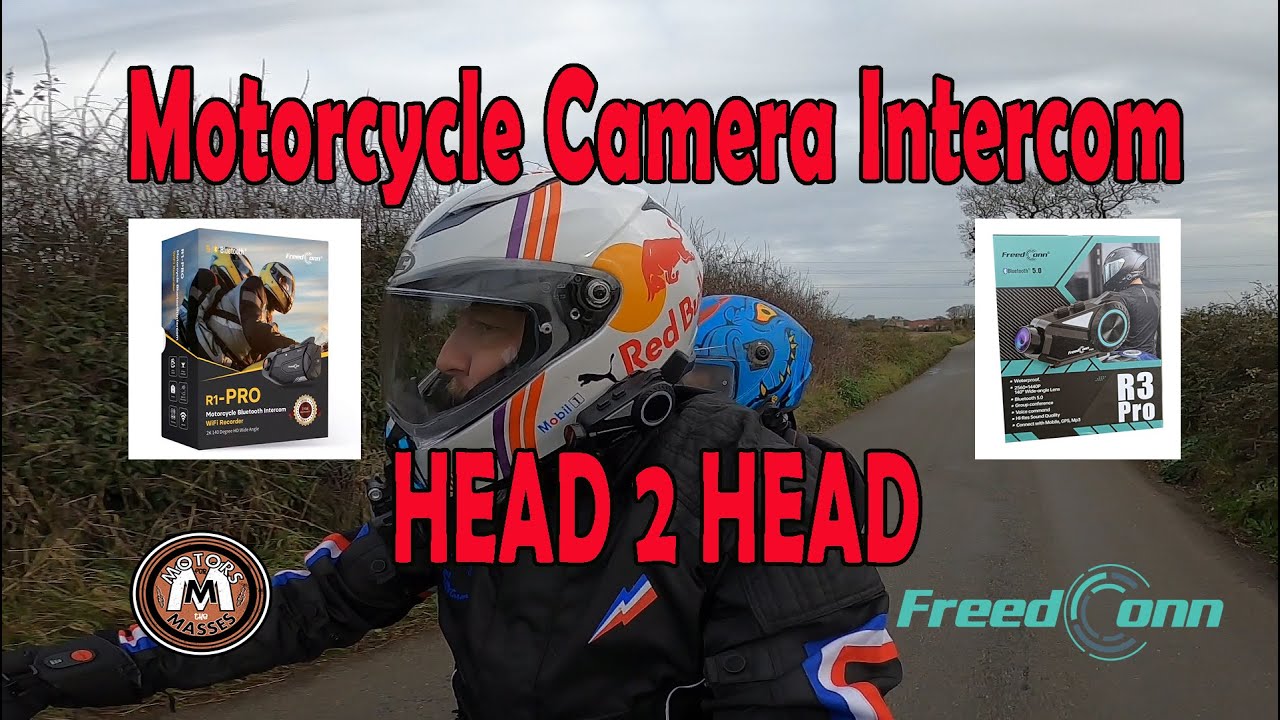 Freedconn Motorcycle Camera intercom HEAD to HEAD