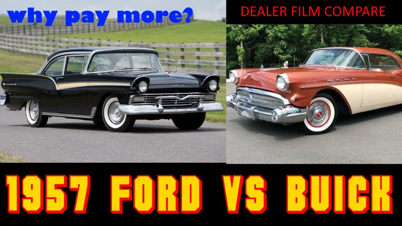 [Фильм дилера] Ford против Buick 1957 года? Зачем платить больше?