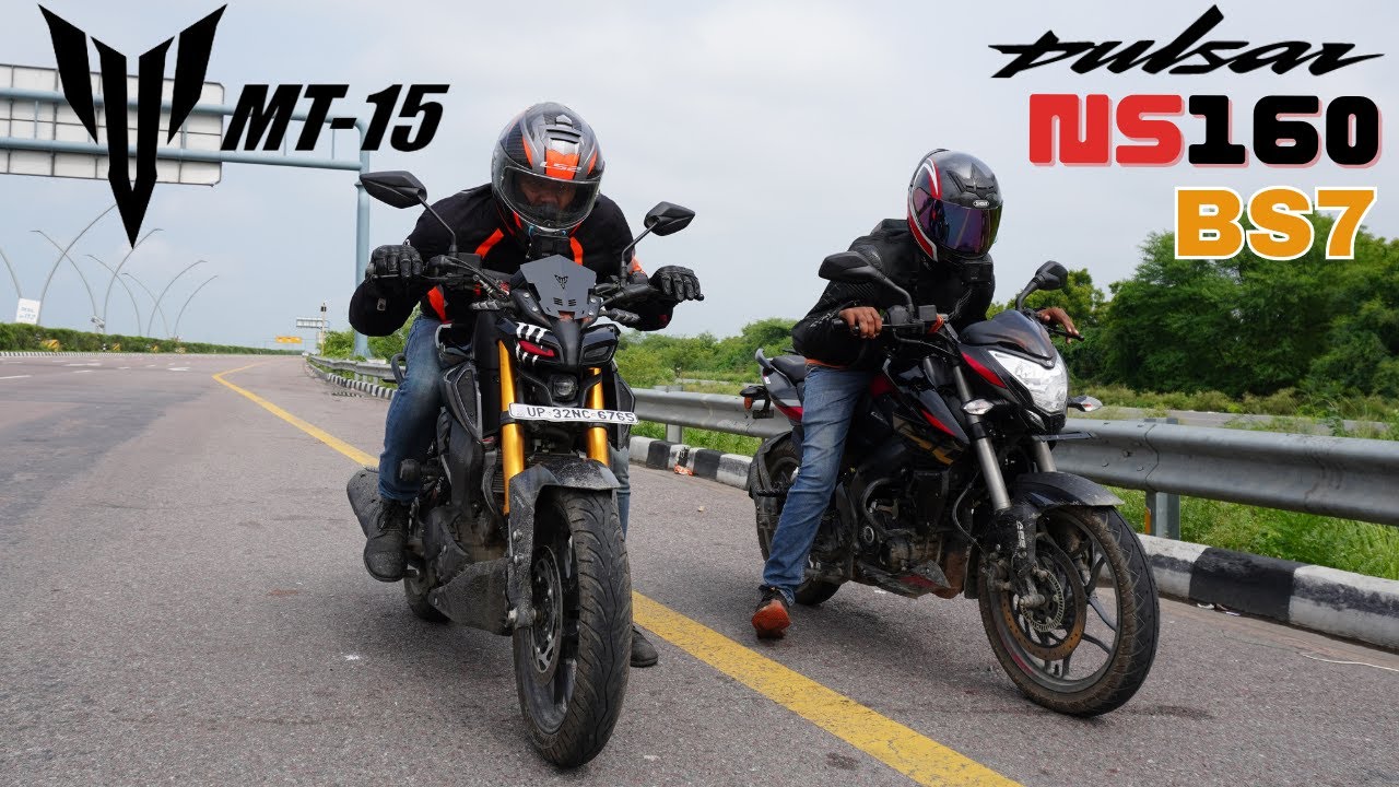 Yamaha MT15 vs Bajaj Pulsar NS160 Drag Race