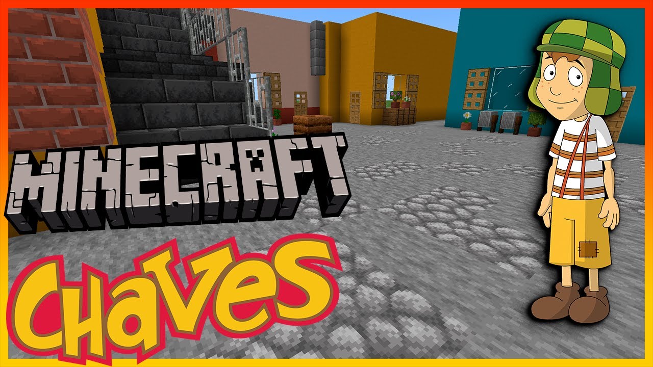 MINECRAFT - CONSTRUINDO A VILA DO CHAVES #1 PÁTIO PRINCIPAL!