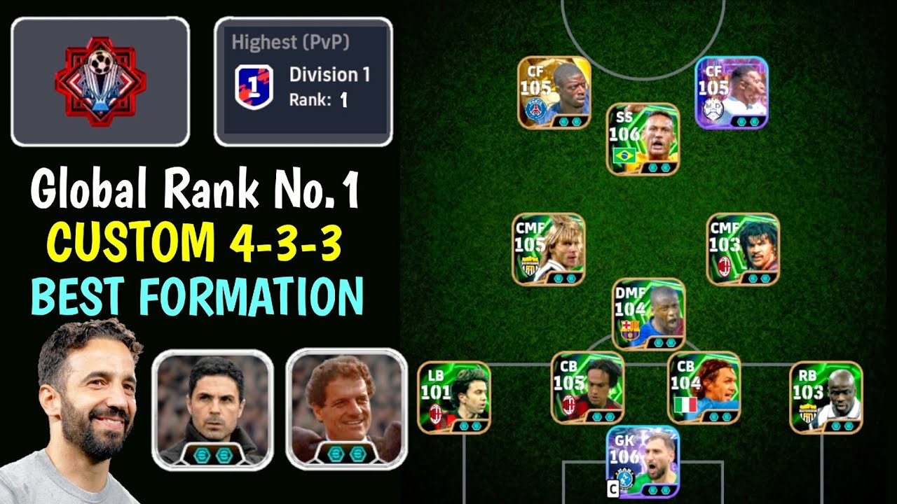 Глобальный рейтинг № 1 🔥😱 OP 4-3-3 Пользовательская тактика Лучшая расстановка Контратака длинных...