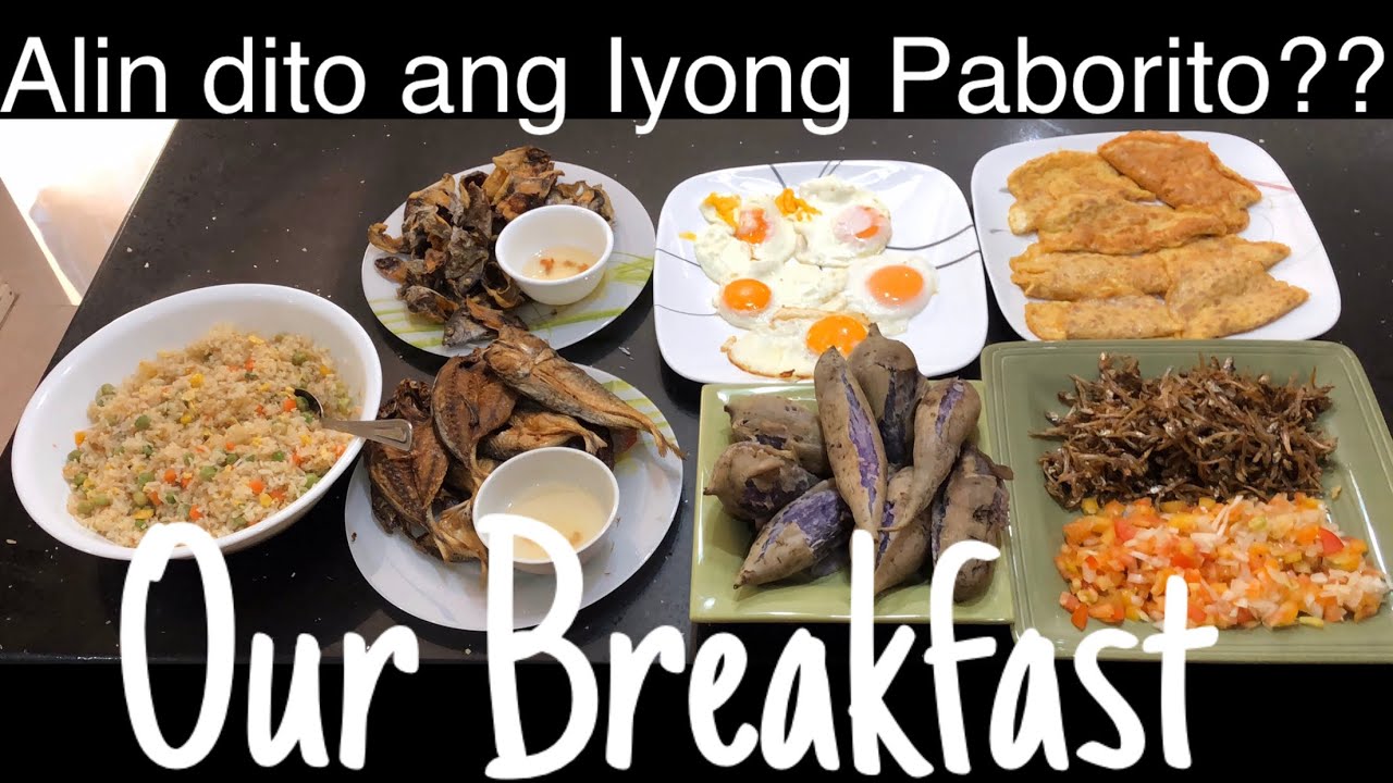 Cooking Crispy Dilis,Buwad,Danggit,Eggs, meatloaf omelette,Fried rice & Camote for Breakfast Yummy!