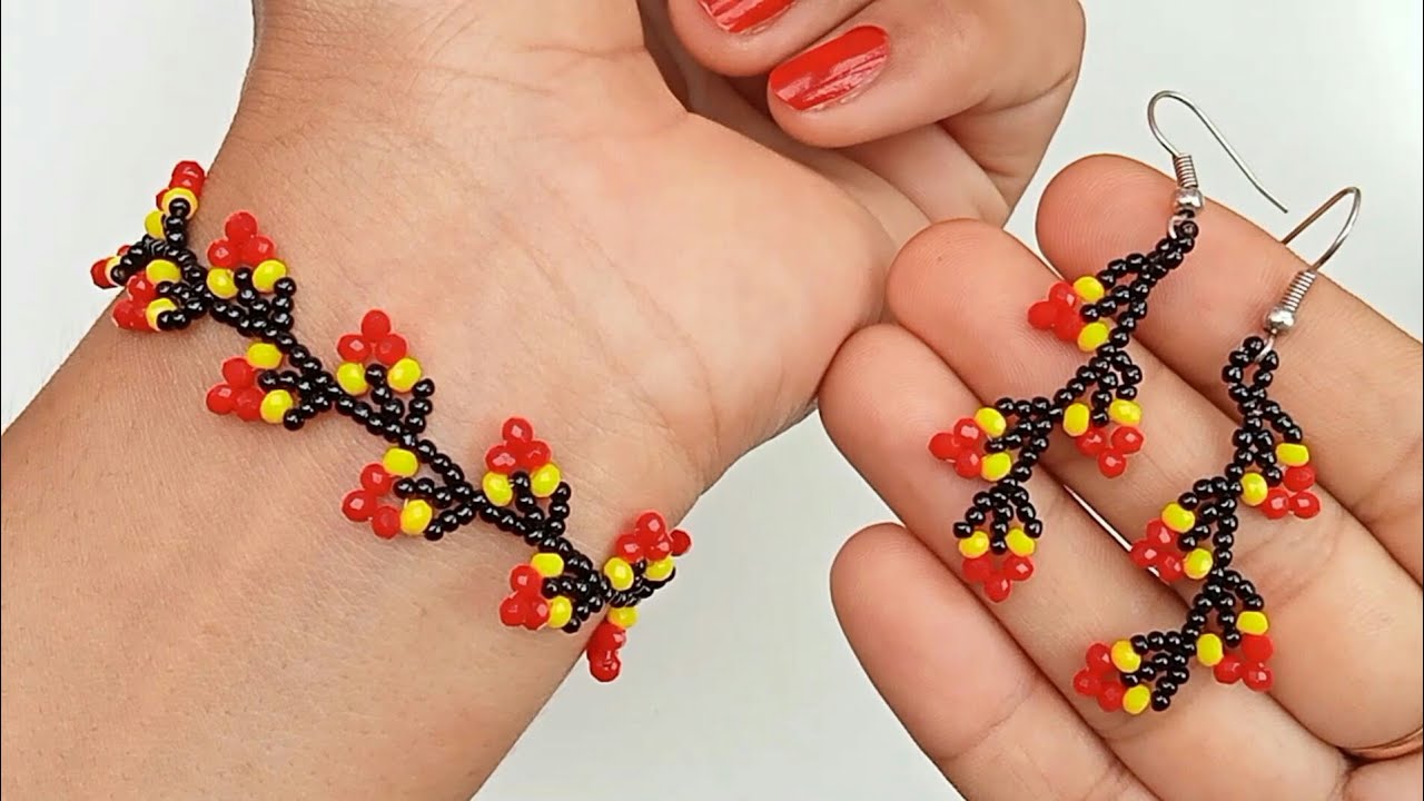 How To Make Bracelet At Home | Jewelry Making Tutorials | Bracelet & Earring | DIY Jewelry