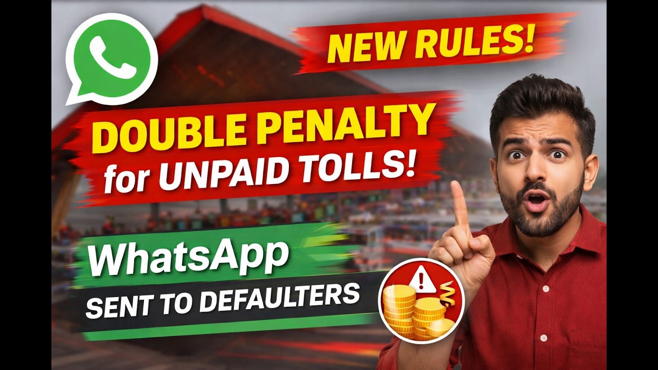 Unpaid Toll? Pay DOUBLE Now! 🚨 Govt&rsquo;s New Rules | WhatsApp Notice | VAHAN Block Explained (2026)