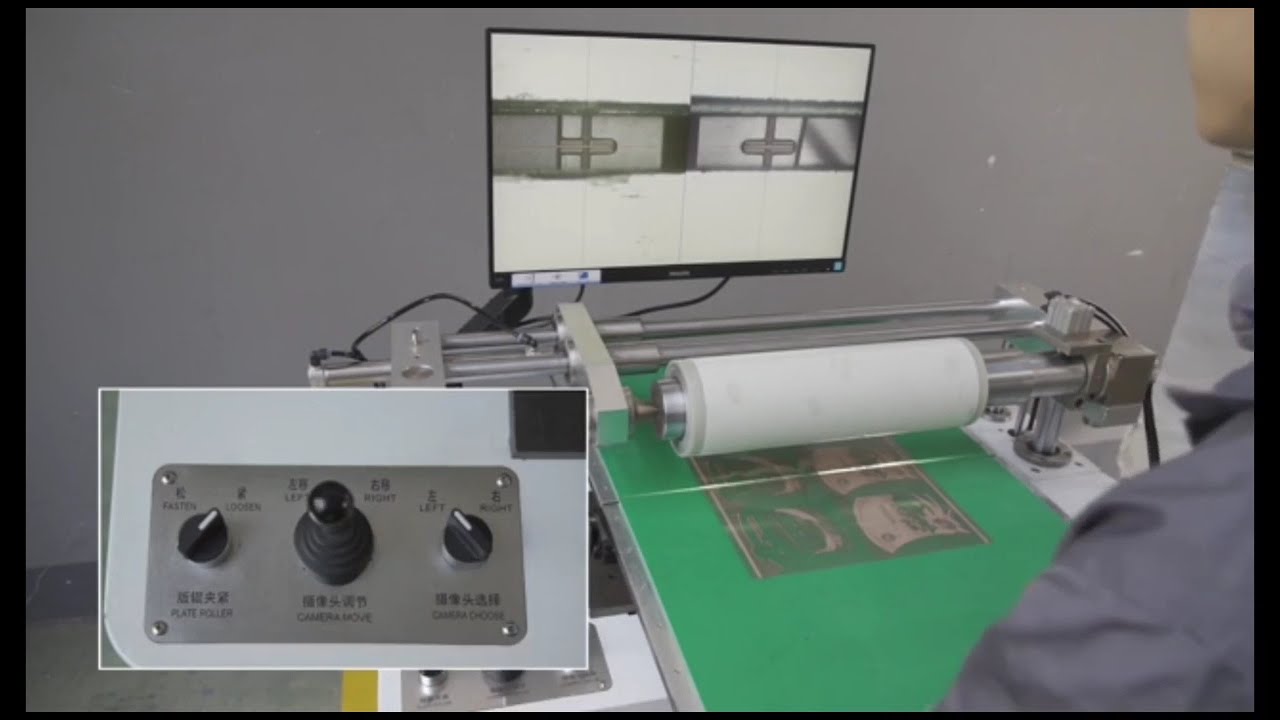 Plate Mounting Machine For Sleeve Type Printing Cylinder