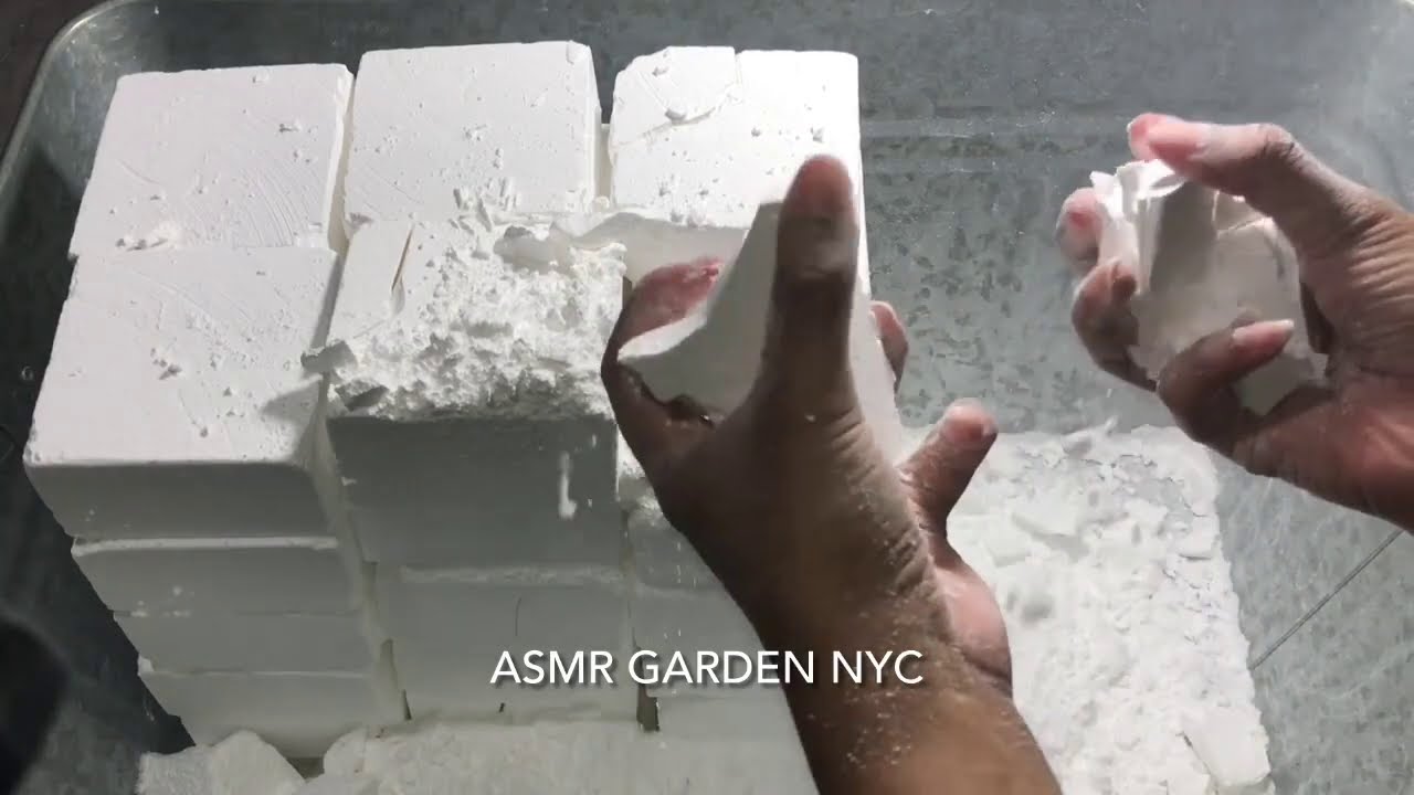 72 blocks of plain gym chalk crumbled
