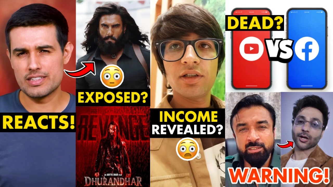 Dhurandhar 2 Exposed? Dhruv Rathee Reacts…😨, Sourav Joshi’s Income, Ajaz Khan Warns Harsh Beniwal
