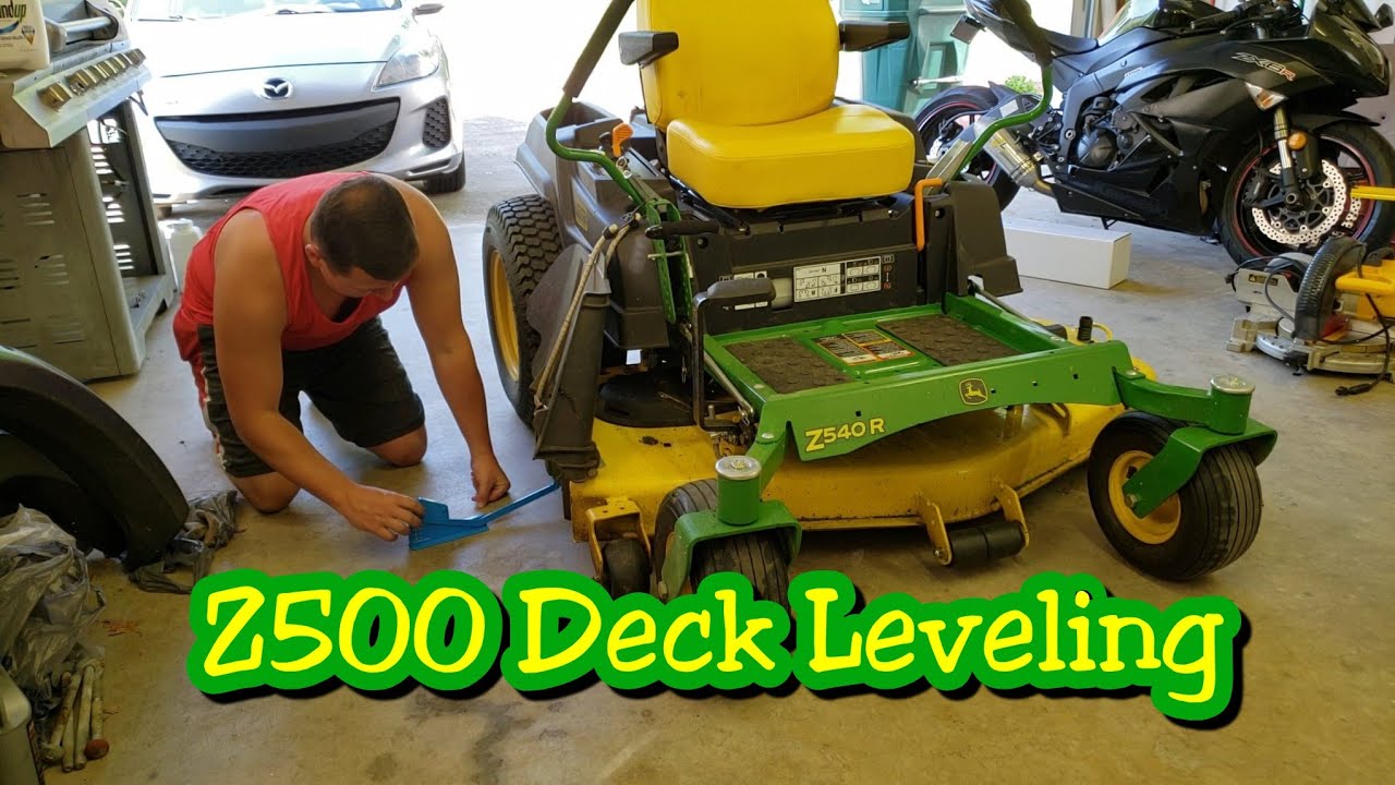 How to level your mower deck | John Deere ztrak z500 series