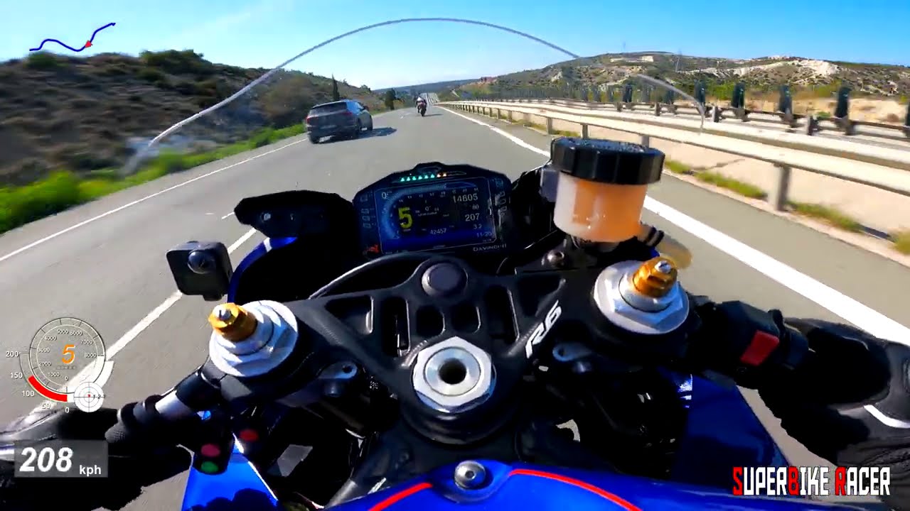 Yamaha R6 GPS Top Speed Quickshifter Akrapovic Sound