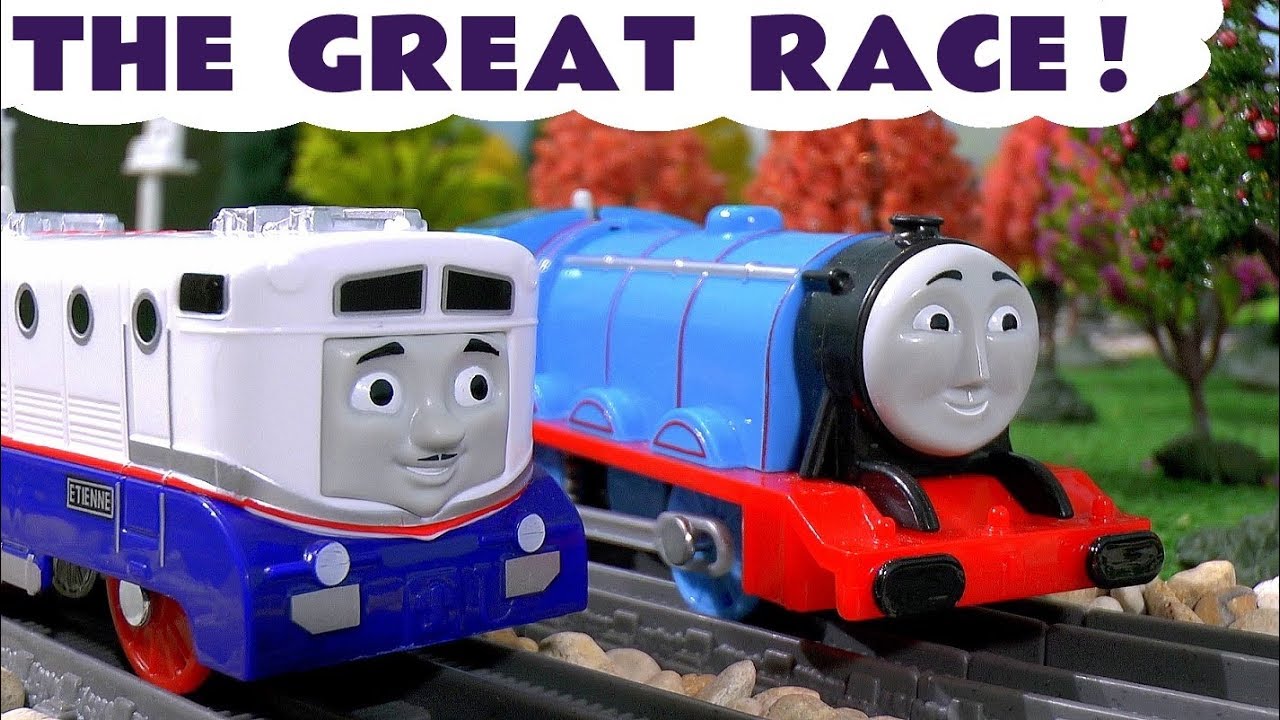 Thomas and Friends Etienne vs Gordon Toy Trains Story