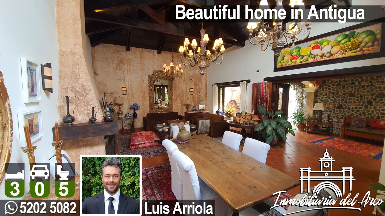 FOR RENT / ALQUILER: Beautiful home in Antigua Guatemala ( 502 5202 5082)