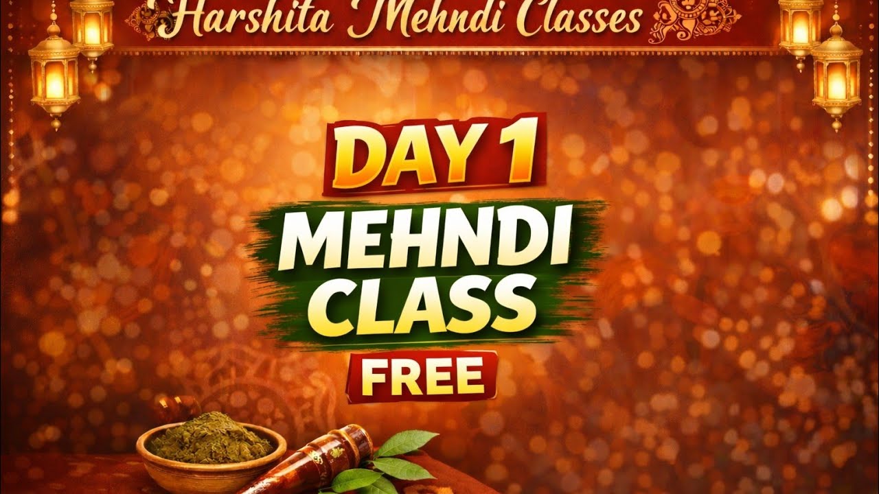 Harshita Mehndi Classes is live!
