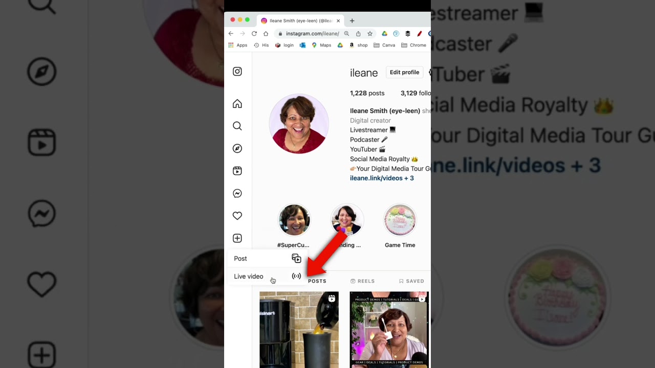 Can you go live on Instagram from your desktop? ￼