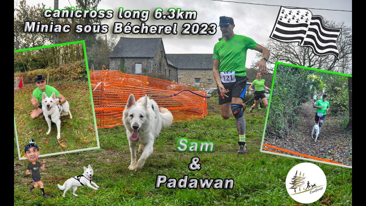 canicross long 6.3km Miniac sous Bécherel 2023 GoPro Sam & Padawan la BBS