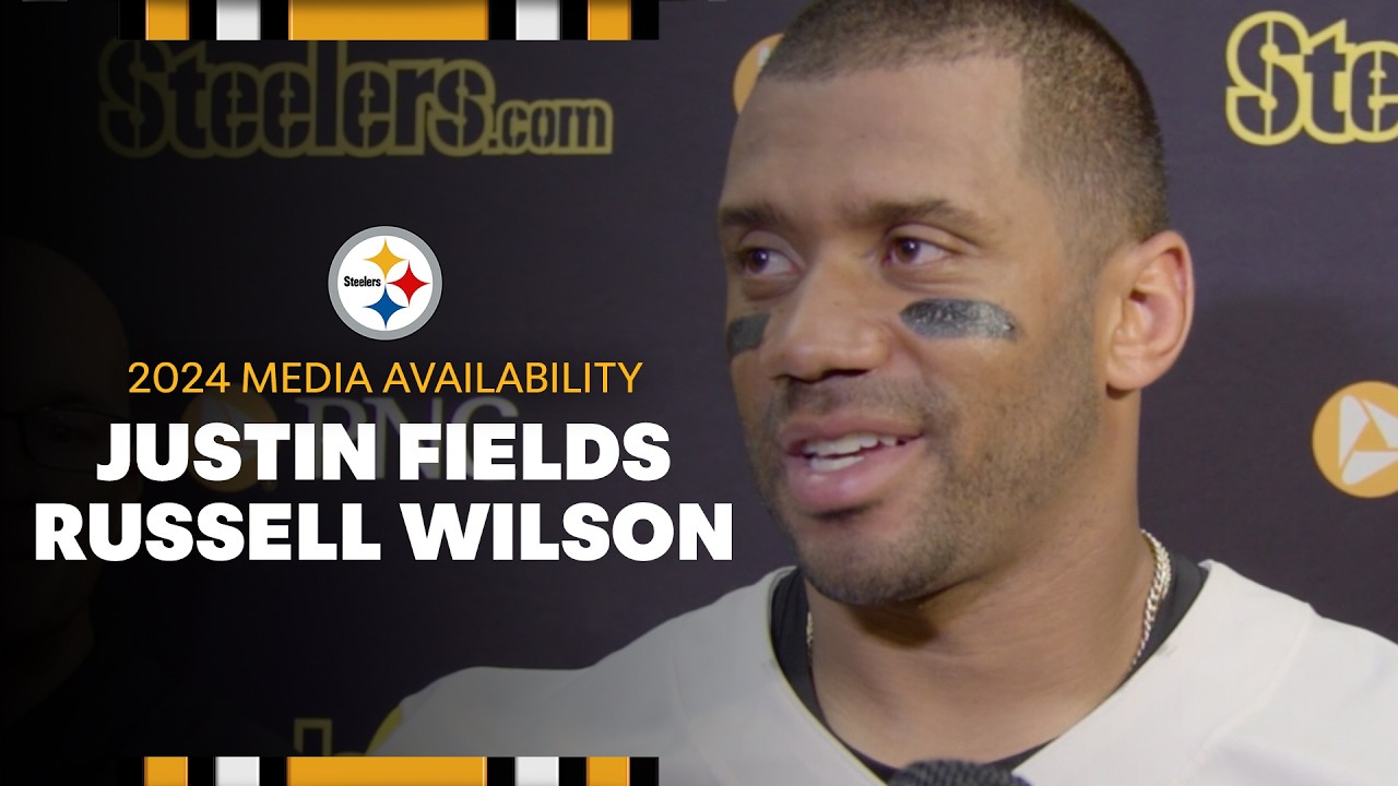 Justin Fields, Russell Wilson Media Availability (Sept. 19) | Pittsburgh Steelers