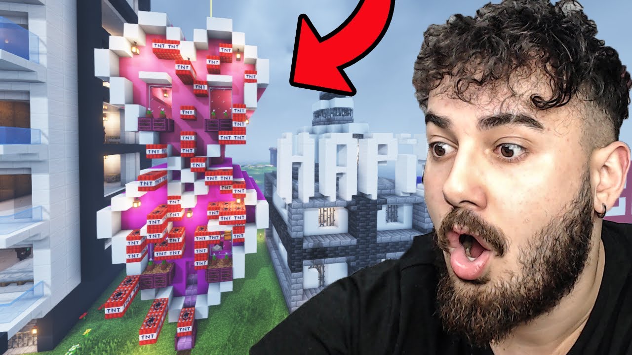SUNUCUDAKİ BÜTÜN KÖTÜ EVLERİ PATLATTIK!🧨🧨HAK ETTİLER :) Ekiple Minecraft #77