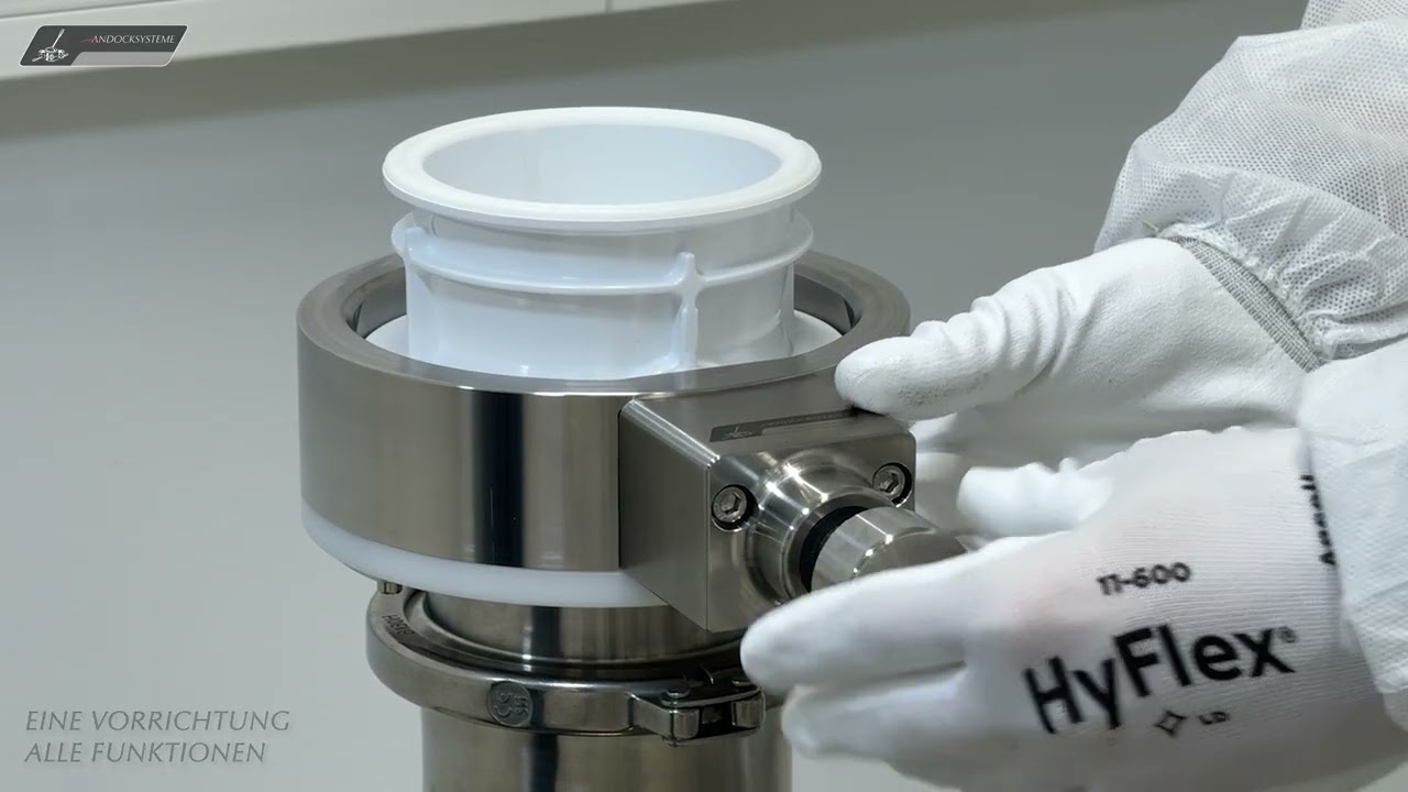 AVAX Easylock - einfaches & sicheres Bedienen der AVAX Containment Doppelklappe | Andocksysteme