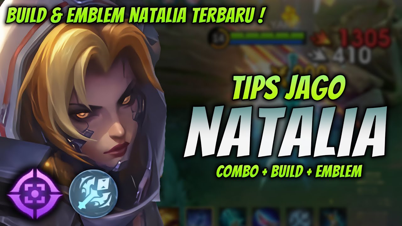CARA MAIN NATALIA META TERBARU ! BUILD & EMBLEM NATALIA TERKUAT 2024 ! | NATALIA ROAMER GAMEPLAY