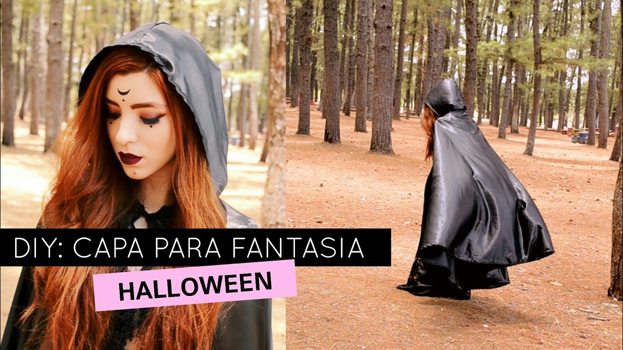 DIY CAPA LONGA PARA HALLOWEEN | DIY CLOAK/CAPE