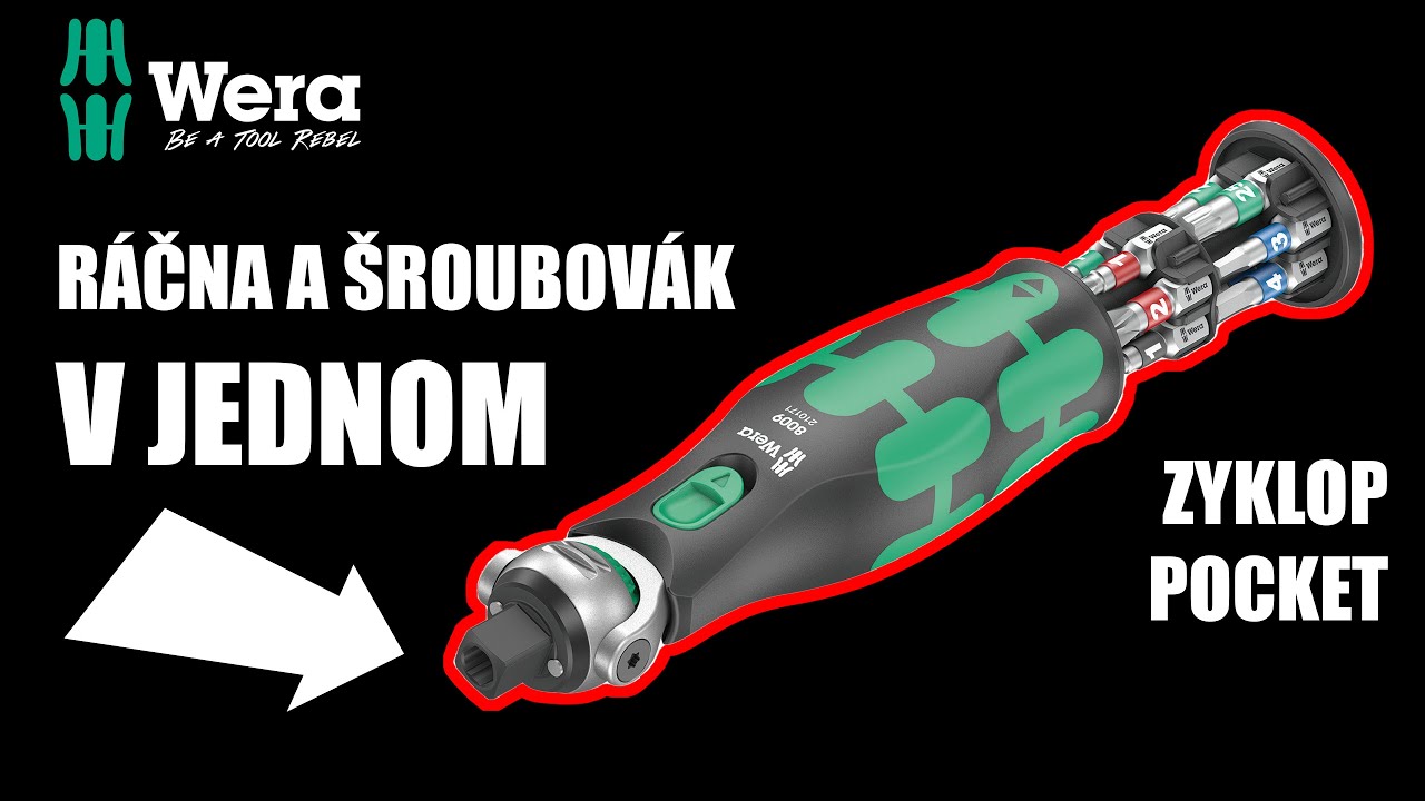 WERA kapesn&iacute; r&aacute;čna a &scaron;roubov&aacute;k v jednom | Zyklop Pocket