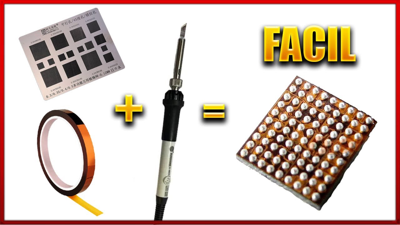 Esta es la tecnicas MAS FACIL para hacer Reballing😱