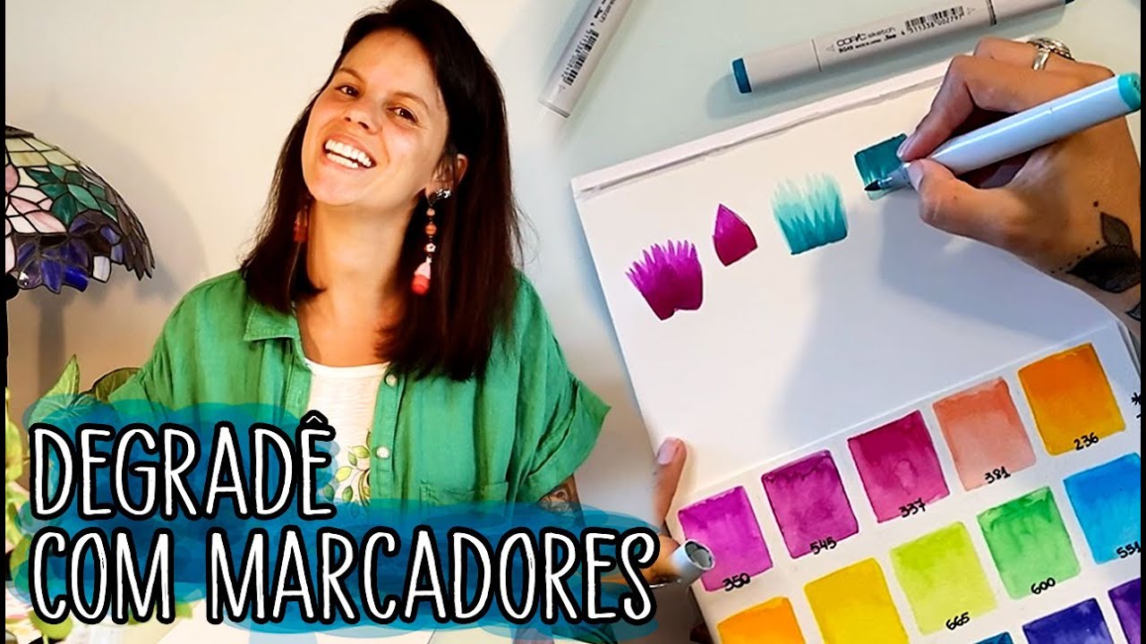 DEGRADÊ COM MARCADORES | Mandalas