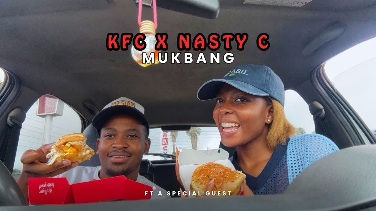 OUR FIRST MUKBANG!!!!!!! TRYING THE KFC x NASTY C MEAL FT MY MAN 