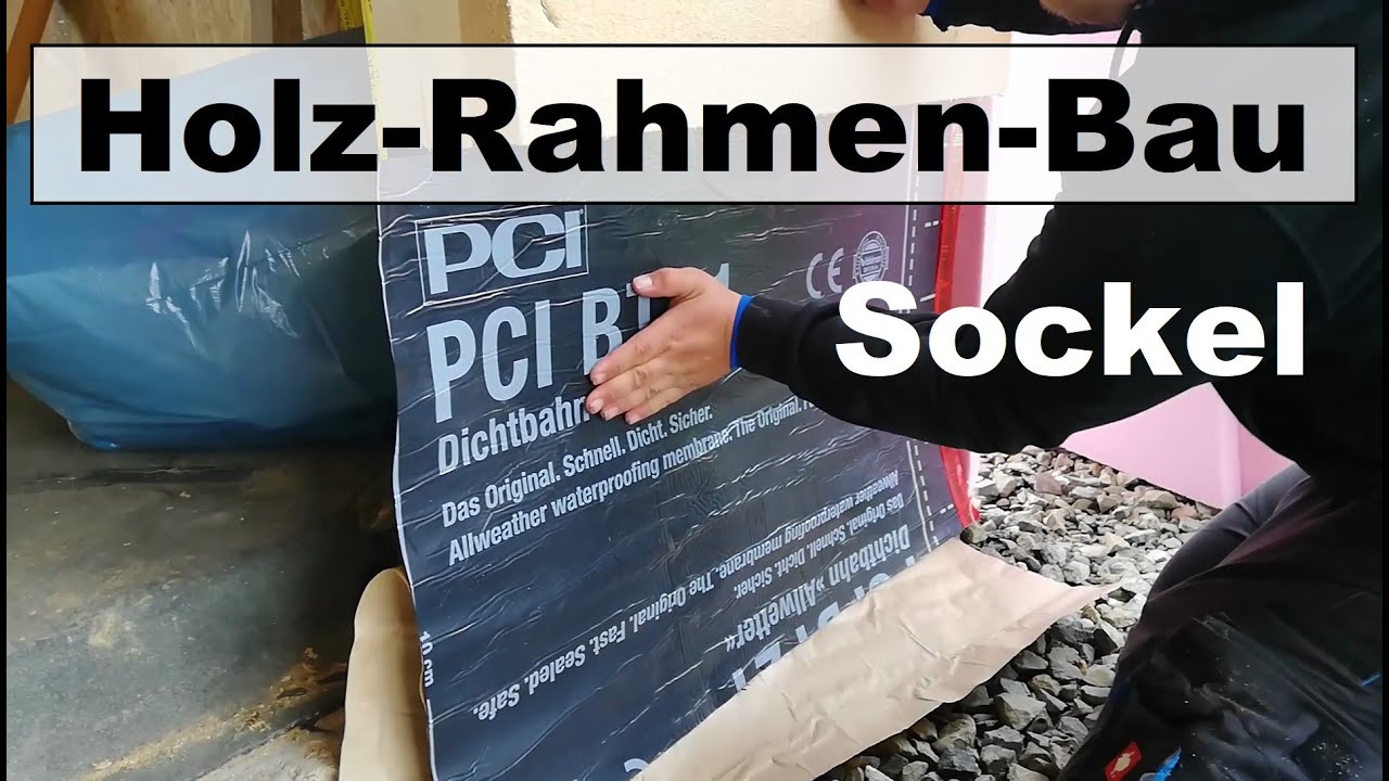 Sockel-Abdichtung, Holzständer-Haus