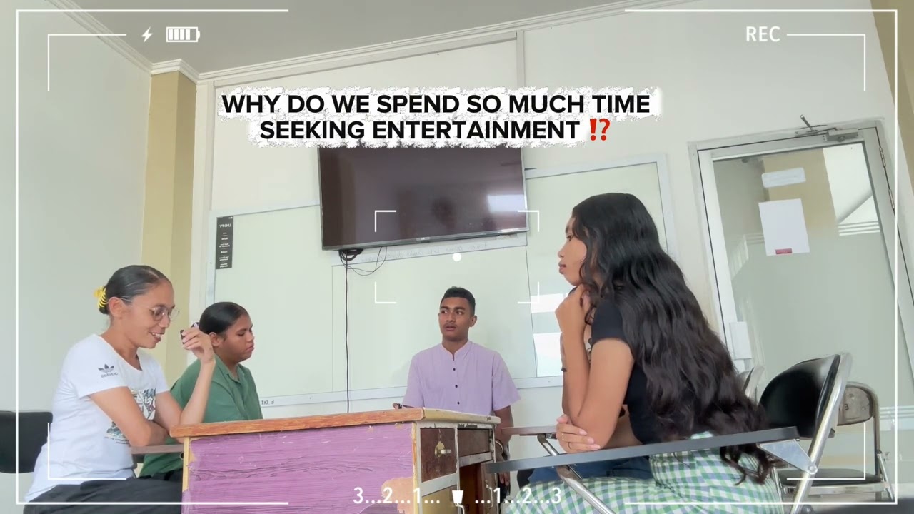 SMALL PODCAST: WHY DO WE SPEND SO MUCH TIME SEEKING ENTERTAINMENT!?